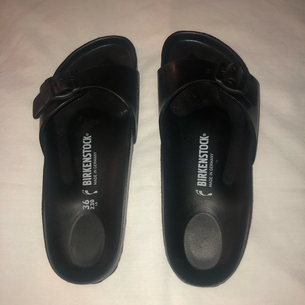 Birkenstock One Strap Black Sandals